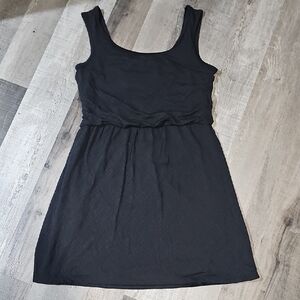 Prana Black Sleeveless Mini Dress